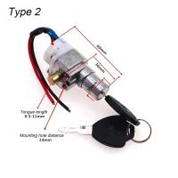 Cerradura De Batería Para Bicicleta Eléctrica Con 2 Llaves Encendido Y Apagado Universal Para Scooter Y Motocicleta Accesorios De Alta Performance - details 2