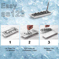 Bandeja de Hielo Retro | Maple inoxidable 18/8 | Bandeja de Hielo Con 18 ranuro | Asa de fácil extracreón, 28 cm | Diseño retro para bares y Cocina | Palanca para Cubitos de Hielo | Apto para lavavajillas - details 1