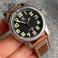 Reloj De Pulsera Automático Tandorio Vintage 20Bar 39mm NH35A Para Hombres Con Bisel Fluted Y Corona Ajustable Luminoso Vidrio De Zafiro Correa De Cuero Resistente Al Agua - details 4