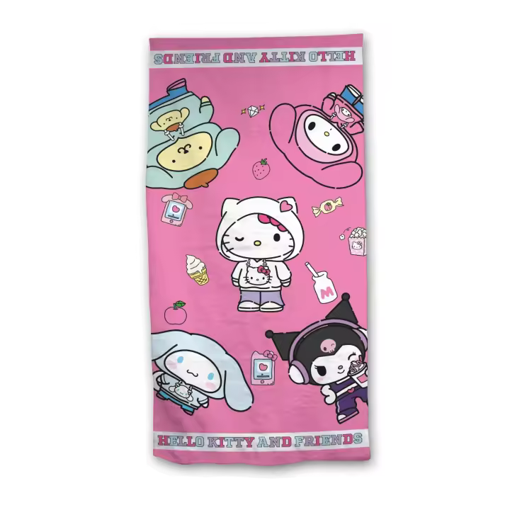 TOALLA PLAYA MICRO HELLO KITTY&FRENDS NIÑA - 1