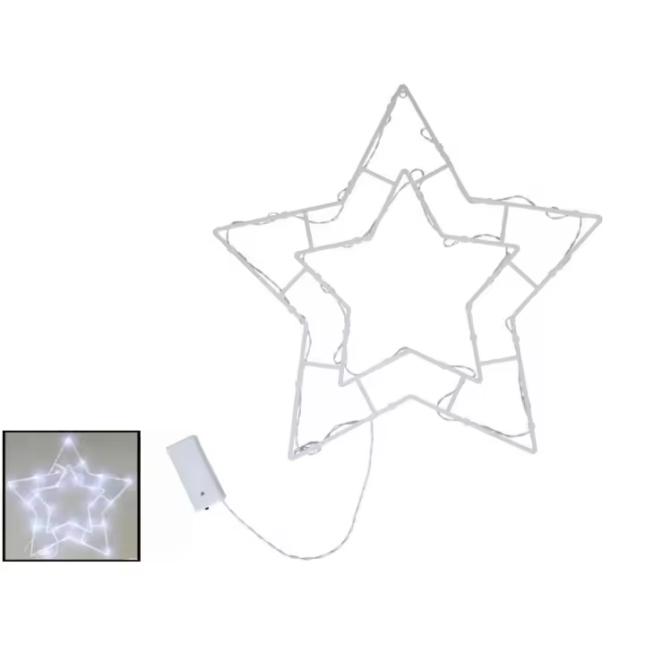 Gerimport Estrella 24 led blanco frío 41x41 cm - 1