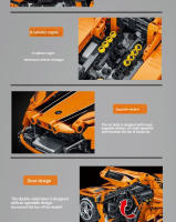 Conjunto De Bloques De Construcción Apollo Sol 1397 Piezas Coche De Carreras Técnico Para Niños Juguete De Construcción Regalo Para Niños Mayor De 14 Años Material Plástico - details 8