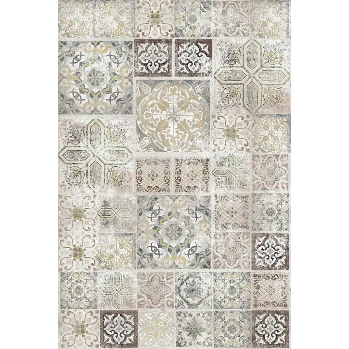 Mantel antimanchas tela resinada confeccionada rectangular Mosaico repele liquidos lavable exterior e interior mesa cocina jardín  decolux homeware - 1