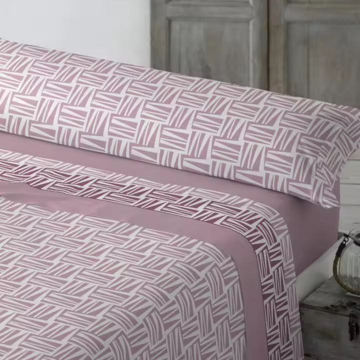 KYTZIAS - Juego de Sábanas Microfibra para Verano. Juego de cama 3 Piezas 100% Poliéster. Sábanas de Verano de colores. Ropa de cama lisa y suave. Estampados modernos para cama de 90, 105, 135 y 150 cm. Juego de Sábanas Extrasuaves de tacto Microfibra. - 1
