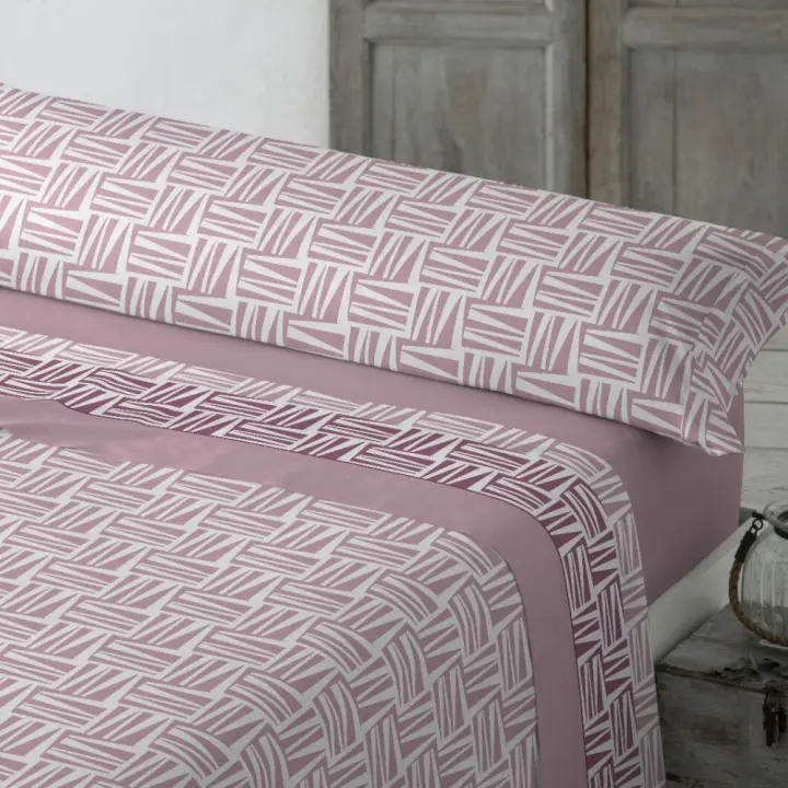 KYTZIAS - Juego de Sábanas Verano Tacto Extrasuave. Tejido 100% Poliéster. Juego de cama 3 Piezas Microfibra. Sábanas de Verano de colores. Ropa de cama lisa y suave. Estampados modernos para cama de 90, 105, 135 y 150 cm. - 1