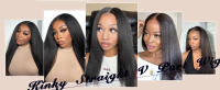 Pelucas Sintéticas Con Parte U Para Mujeres Negras Textura Yaki Rectas Color Natural Extensiones De Cabello Con Clip Peluca Larga 26+ Pulgadas - details 1