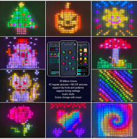 Luces De Navidad Fairy Colorida LED Cadena Bluetooth RGBIC Adresable Para Cortina Guirnalda Decoración De Pared Fiesta Boda - details 3