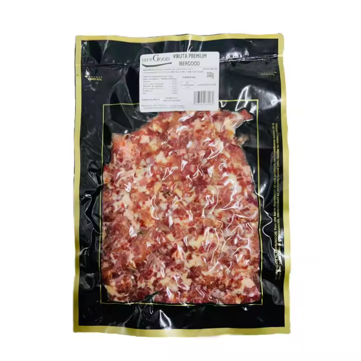 JAMON IBERICO  VIRUTAS IBERGOOD SOBRE 300g APROXIMADAMENTE O PACK 2 SOBRE O PACK 3 SOBRES - 1