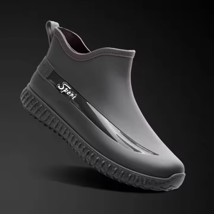 Botas De Lluvia Térmicas Para Hombre Con Peluche Antideslizantes Impermeables De Bajo Talle Para Cocina Lavado De Coche Pesca - 1