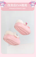 Zapatillas De Algodón Sanrio Para Niñas Auténticas Y Cálidas Con Forro De Terciopelo Antideslizante Zapatos De Algodón De Dibujos Animados Para Invierno - details 5