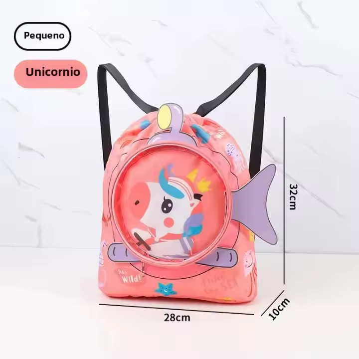 Mochila Deportiva Impermeable Con Compartment Para Zapatos Dibujos Animados Para Playa Piscina Gimnasio Unisex Almacenamiento De Deporte - 1