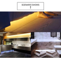 Tira De Luces LED Control Remoto RF 12V 1M 2M 3M 4M 5M Dimmable Para Armario Cocina Luz Nocturna Cinta Luminosa - details 3