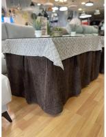 Ropa Chenilla Eco 8 Pliegues color Chocolate (incluye tapete) decopaq - details 1