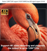 Proyector DITONG Hy300plus 4K Android 11 Dual Wifi6 250 ANSI Allwinner H713 BT5.0 1280*720 Enfoque Electrónico Para Cine En Casa - details 6