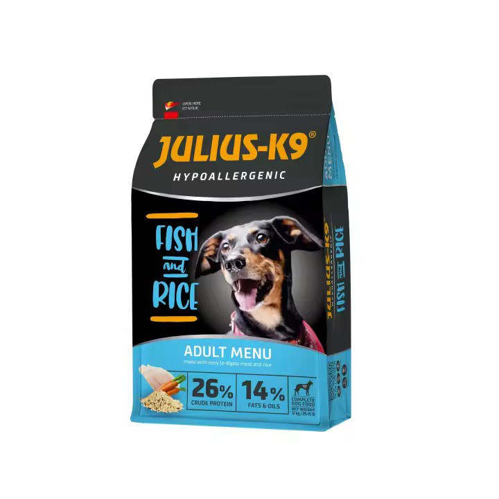 Julius-K9 HighPremium ADULT PESCADO Y ARROZ,alimento para perros,pienso para mascotas - 1