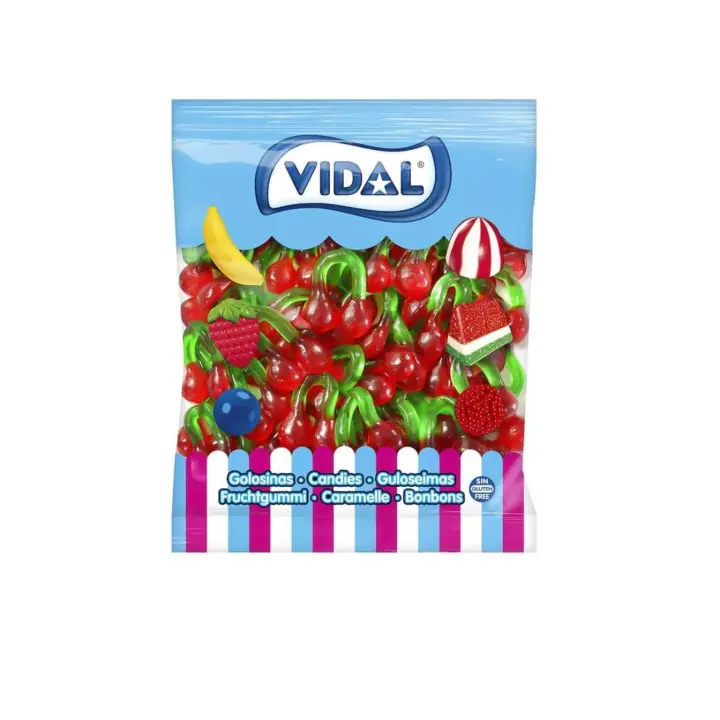 Vidal Golosinas. Cerezas Gigantes brillo. Bolsa de 1kg - 1