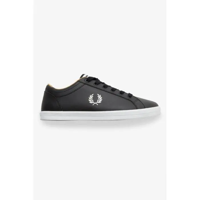 Zapatillas Deportivas Fred Perry Baseline Leather B1228 Negras - 1