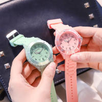 Reloj De Exámenes Para Niños Y Niñas Impermeable Imitación Deporte Y Escolar Macarón Color Caramelo Estilo Macarón Little Fresh - details 5