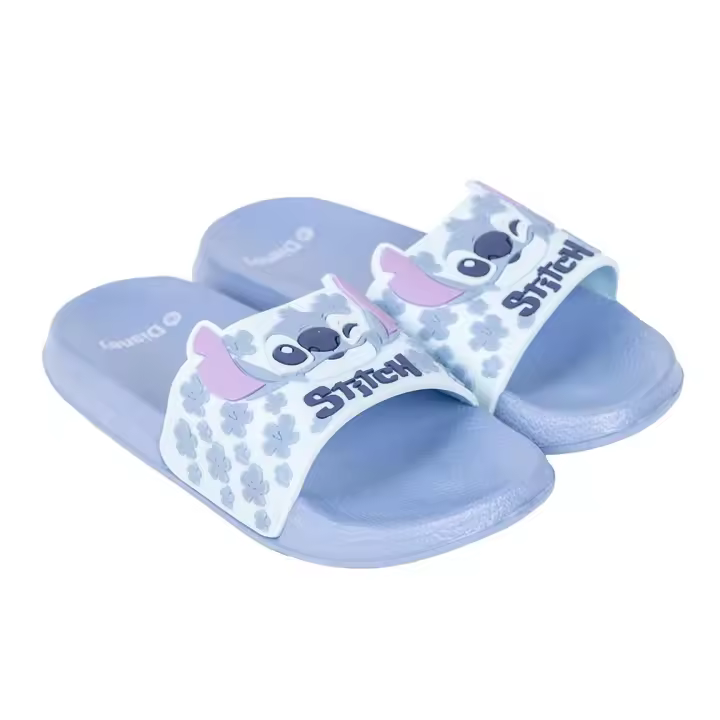 Cerdá Chanclas de Goma Azul - Modelo Stitch - 1