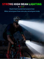 Linterna Frontal LED Recargable 3 En 1 Luz Blanca Roja Verde Impermeable IP65 Para Camping Ciclismo Pesca - details 0