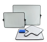Office Box Pizarra Blanca Tamaño A4 - Doble Cara Extra Blanco, Alta rigidez en Sólido Mdf. Con Marco en Plástico y Cobertura extra blanca   fácil de limpiar y de gran resistencia, Ideal para Casa, Escuela y Oficina, Incluye de Regalo un Práctico Borrador. - details 2