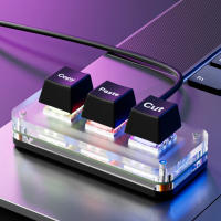 Teclado Mini RGB Con Atajos X C V Teclado De Macro De 3 Teclas USB Tipo-C Para Juegos De Rhythm Trabajo Contable Ammtoo - details 3
