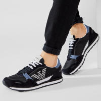 Emporio Armani Zapatillas Zapatos Hombre Azul X4X537 XM678 Q092 - details 2