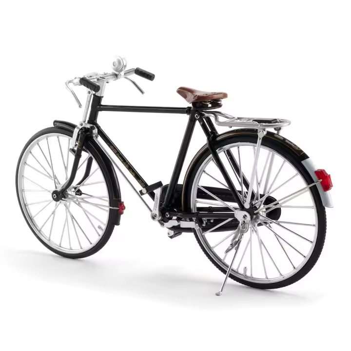Bicicleta De Escala 1:6 Vintage Modelo De Juguetes Automóviles Metálicos Neumáticos De Goma Cuerpo De Aleación Regalo De Festival Para Niños Mayores De 14 Años - 1