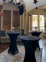Mantel Redondo De Spandex Elástico Para Mesa De Coctel Cubierta De Bar Hotel Fiesta Boda Decoración 1PC Universal Para Uso Doméstico Y Exterior - details 6