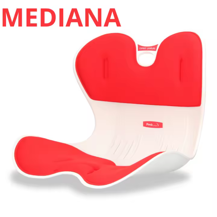 PMK GRUPO.  Asiento ergonómico  |Corrector postura espalda| Respaldo lumbar para silla de oficina, suelo, sofá, coche - 1