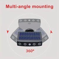 Lámpara Solar De Seguridad Con 4 LED 3 Modos Impermeable Para Jardín Luz Nocturna De Sensor De Movimiento Decorativa Fuente De Energía Solar - details 2