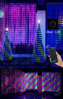 Cortina De Ventana LED Inteligente Con App Luces De Navidad Y Boda Decoración De Dormitorio 400 LED Programables DIY Texto Y Patrón - details 6