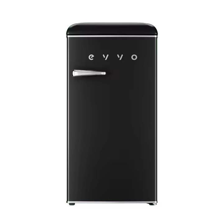 EVVO Frigorífico Mini F26 Retro, 95 litros, diseño vintage, bajo consumo, silencioso - 1
