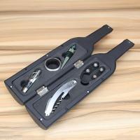 Juego De 5 Piezas De Acero Inoxidable Con Botella Forma De Estuche Tapa De Derrame Anillo Cortador De Película Roedor De Vino Accesorios De Abrevidrios - details 0