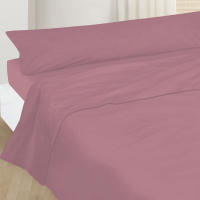 Vivid Torral - Juego De Sábanas Verano Lisas Color 50% Algodón 50% Poliéster (Crema, Celeste, Marino, Rosa Pétalo, Rosa Empolvado, Gris, Verde) - details 2