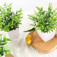 1Pcs Plantas Artificiales Verdes En Maceta Para Decoración Interior De Habitaciones Dormitorios Y Salones Decoración De Mesas Y Jardines Decoración De Boda Y Exterior - details 7