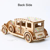Puzzle 3D De Madera Ury Coche Retro Vintage Modelo De Vehículo Clásico Nostálgico De Películas DIY Decoración Regalo Para Niños Y Adultos - details 2