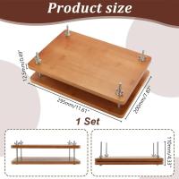 Kit De Prensa De Flores Para Manualidades Y Encuadernación DIY 1Set Prenda Grande De 11.6 X 7.87 Pulgadas En Madera - details 1