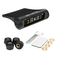 Sistema De Monitoreo De Presión De Neumáticos Para Coche Con 4 Sensores Pantalla LCD Digital Solar Powered Alarmas De Seguridad Automática Prueba De Autotest Para Todas Las Marcas De Coches - details 12
