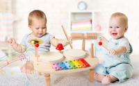 Juego De Música Para Bebés Y Niños Tabla De Música Multifuncional De Madera Set De Batería Educativo Juguete Musical Para Niños Regalo Para Bebé - details 0