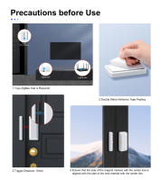 Sensor De Contacto Inalámbrico Girier Tuya ZigBee Para Seguridad Doméstica Compatible Con Home Assistant ZigBee2MQTT - details 9