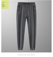 Pantalones De Jogger Para Hombre Verano Malla Fina Casual Cierre Elástico Talla Grande Moda Coreana Callejera Pantalones Largos - details 8