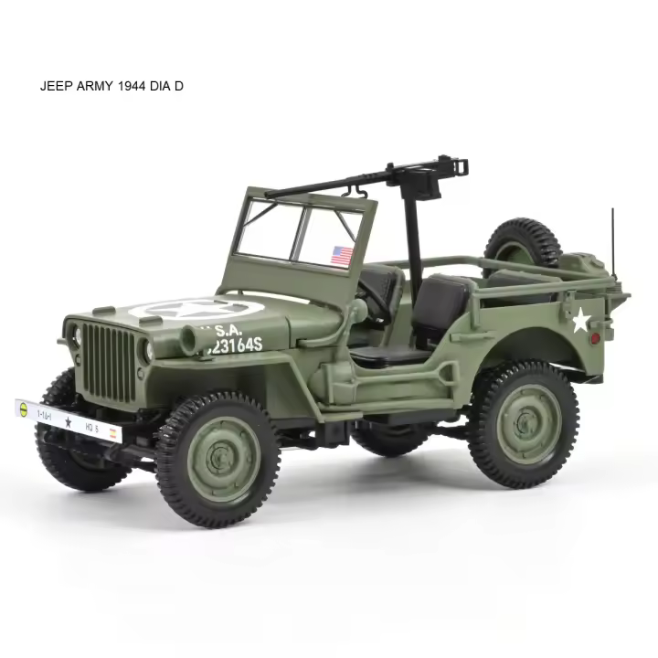 JEEP ARMY 1944 D-DAY, conmemoración desembarco de Normandía. escala 1:18 NOREV 189016 - 1