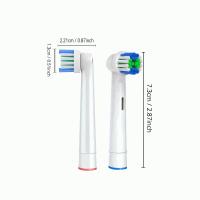 Banner - Set de 4 cabezales de repuesto para cepillos de dientes eléctricos compatibles con Oral-B