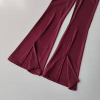 Leggings Micro Flared Para Yoga Pantalones De Yoga Con Pierna Aumentada Cintura Alta Fitness Pantalones De Gimnasio Estirables Casual Deportivos Para Mujer - details 6