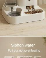 Tazón Automático Para Mascotas Con Fuente De Agua Gran Capacidad Soporte Elevado Alimento Y Agua Para Perros Y Gatos Accesorios Para Mascotas - details 6