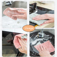 Toallas De Microfibra Absorbentes Para Cocina 8PCS Toallas De Limpieza No Adherentes a La Grasa Toallas De Juego De Mesa Rosteros Eco-amigables Para El Hogar - details 6