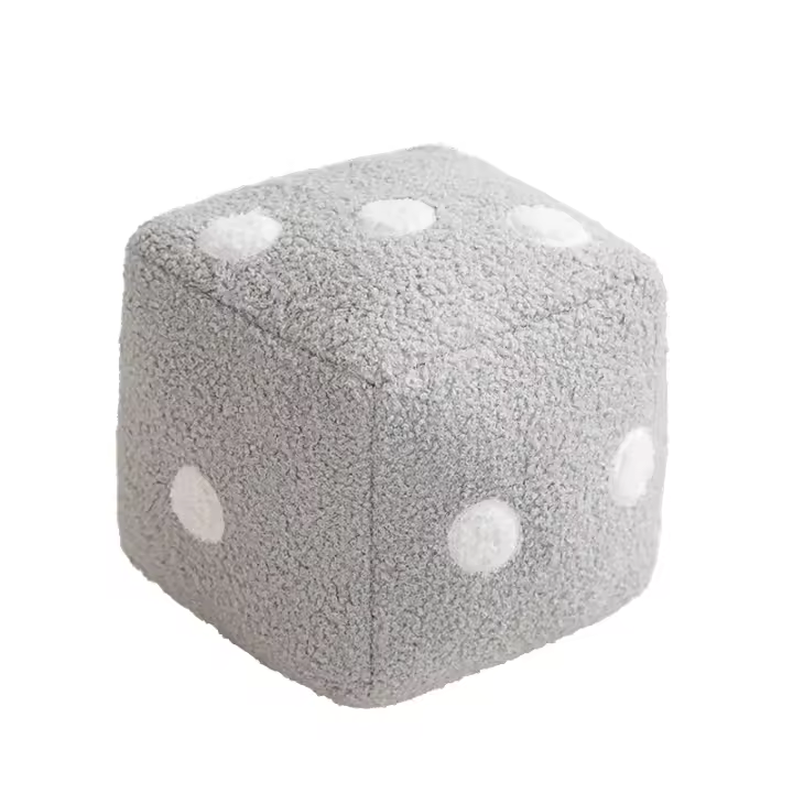 Cojín De Dados De Peluche Cubo De Dados Muñeco Relleno Juguete De Juego Decoración De Interiores Para Fiesta Suministros De Decoración Del Hogar Y Del Coche - 1