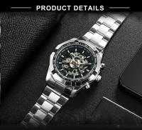 Reloj Mecánico WINNER Clásico Esqueleto Para Hombres Manos Luminosas Correa De Acero Inoxidable Marca De Lujo Forsining Reloj De Pulsera - details 3