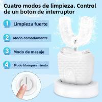 Cepillo De Dientes Eléctrico Automático Sonic 360 Grados Recargable USB Con Luz Azul Para Blanqueamiento De Dientes Para Adultos Cepillo De Dientes Inteligente - details 5